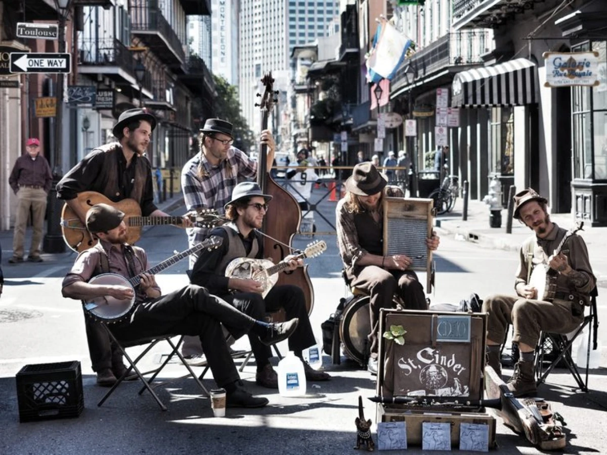Música en las calles de New Orleans