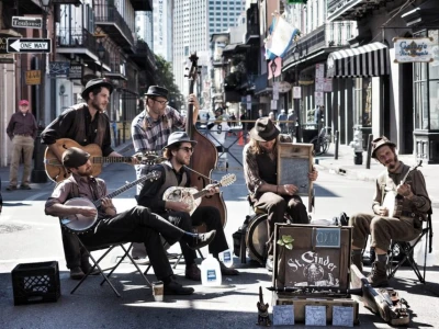 Música en las calles de New Orleans