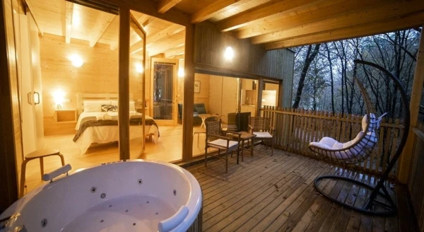 Cabañitas del bosque con Jacuzzi